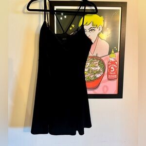 Vintage velvet mini dress